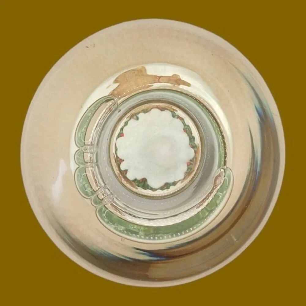 Natures winter rabbits christmas waterglobe tea light candle